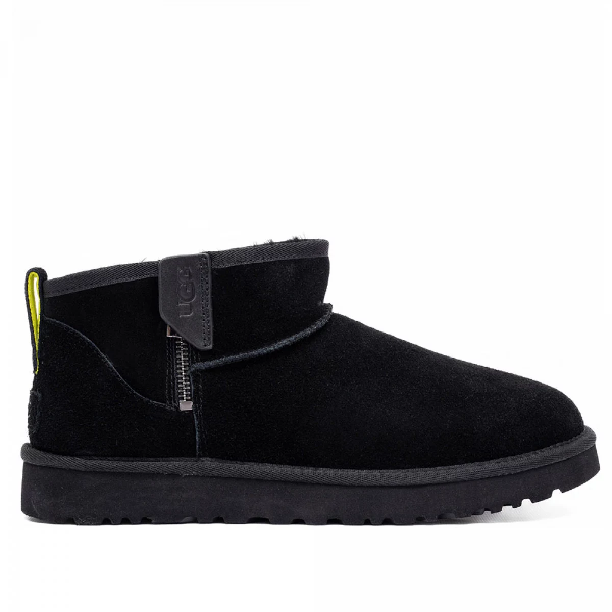 UGG Mens Classic Ultra Mini Zip Boot Black — фото 2