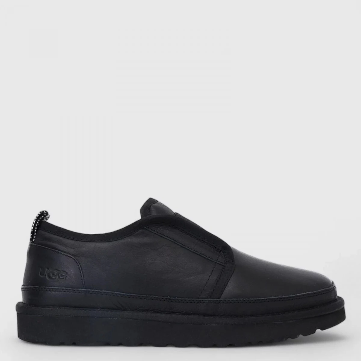 UGG Mens Slippers Flex Leather Black — фото 2