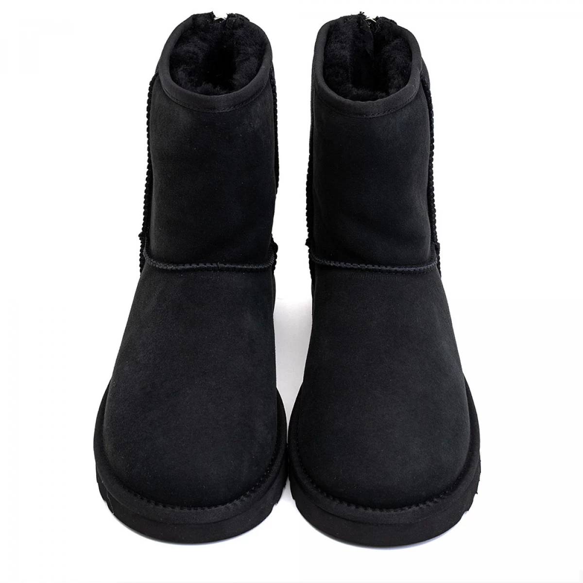 UGG Mens Classic Short Zip II Black — фото 5