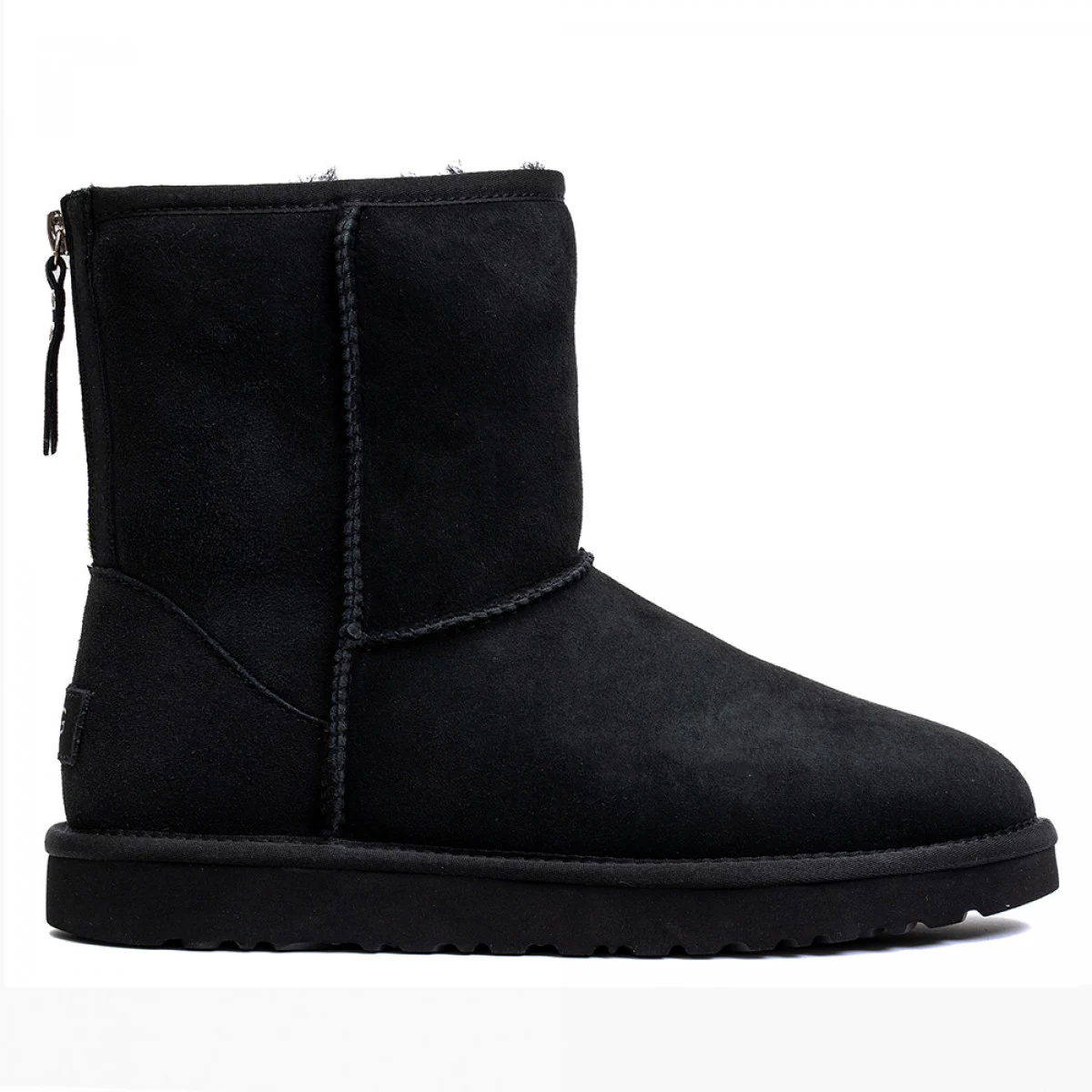 UGG Mens Classic Short Zip II Black — фото 3