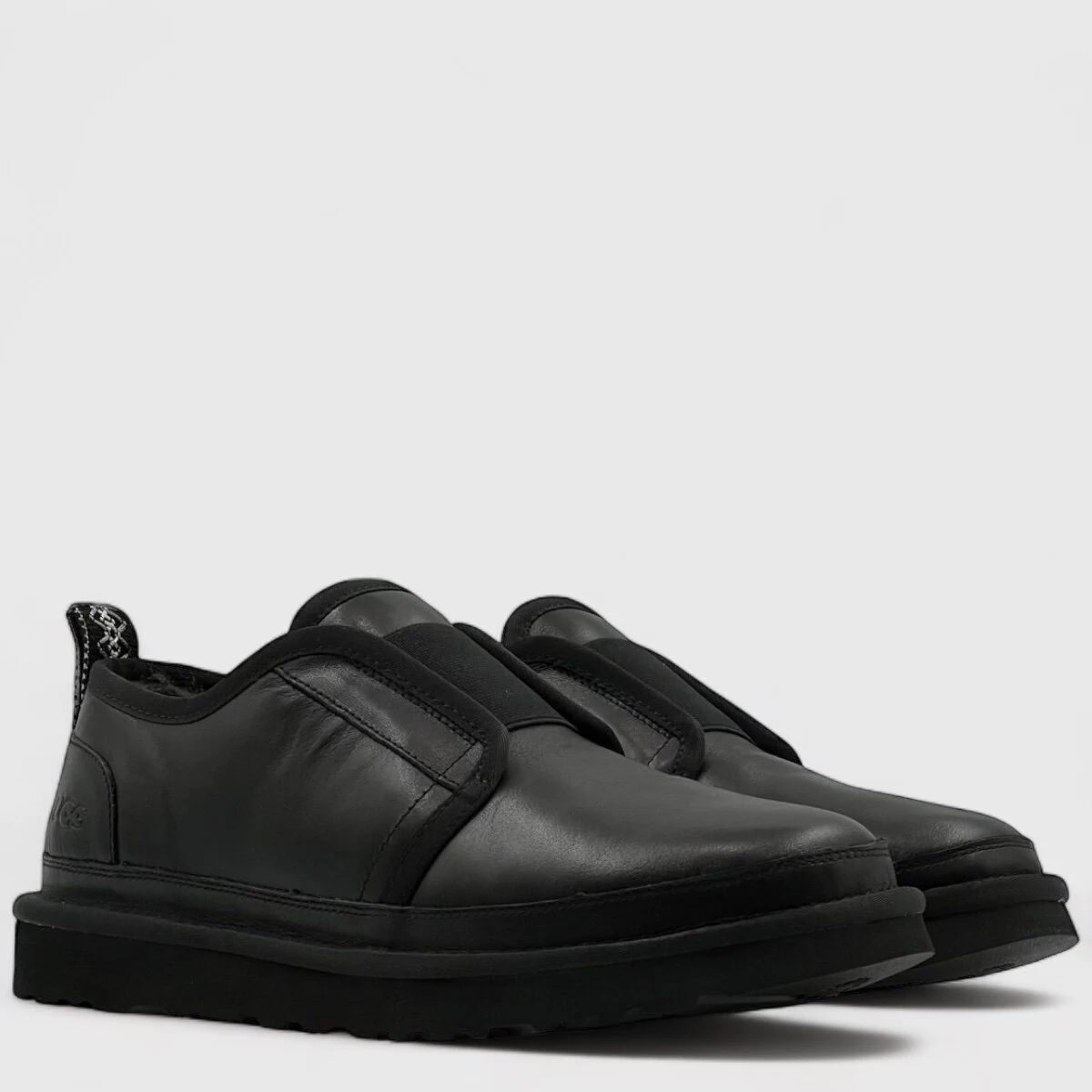UGG Mens Slippers Flex Leather Black — фото 4