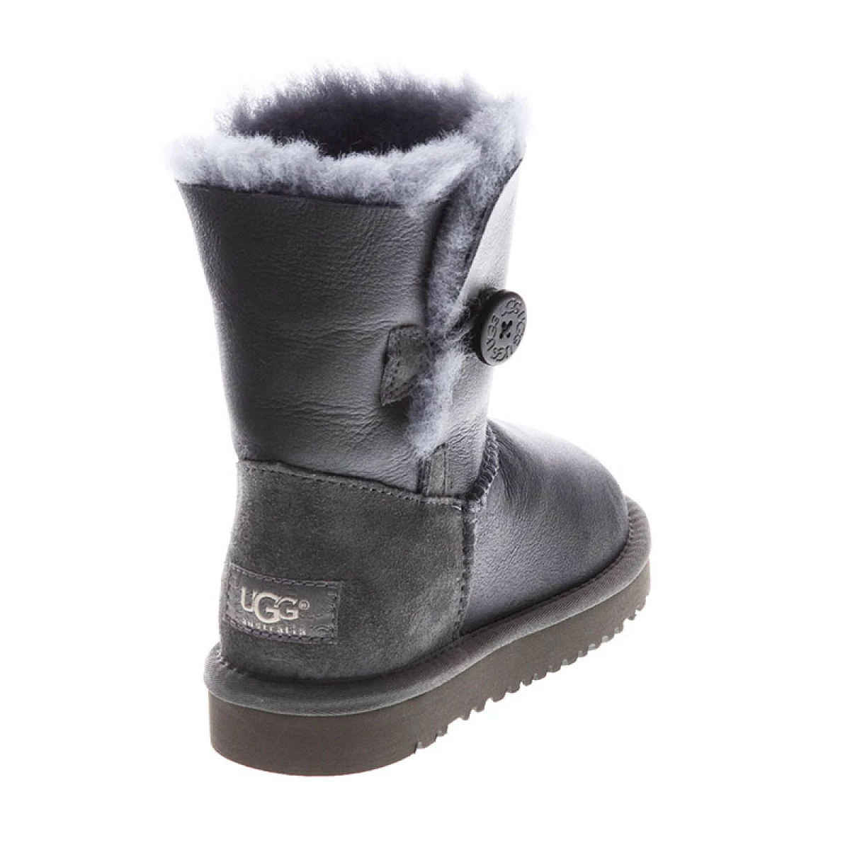 UGG Kids Bailey Button Metallic Grey — фото 6