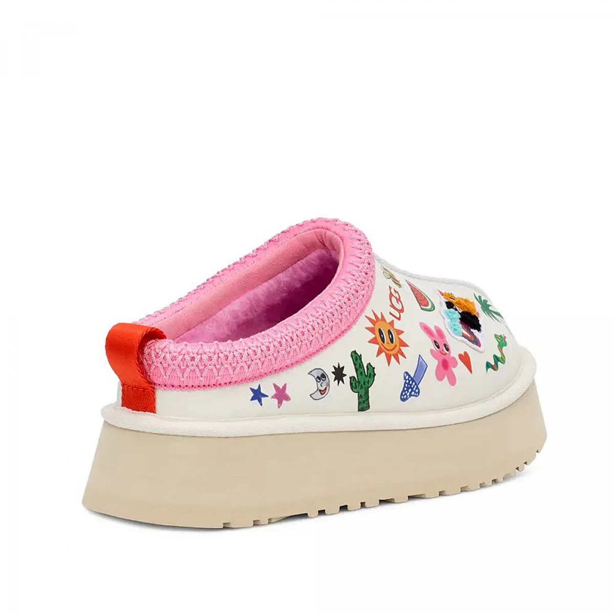 UGG Tazz Pop Sketch Slipper White — фото 6