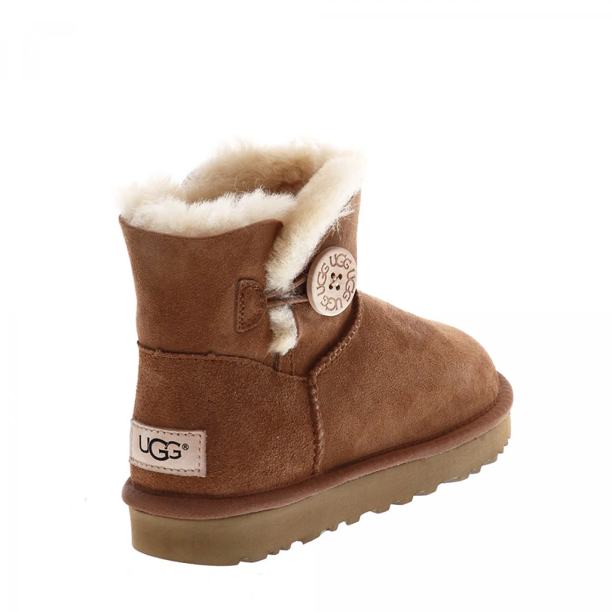 UGG Mini Bailey Button Chestnut — фото 6