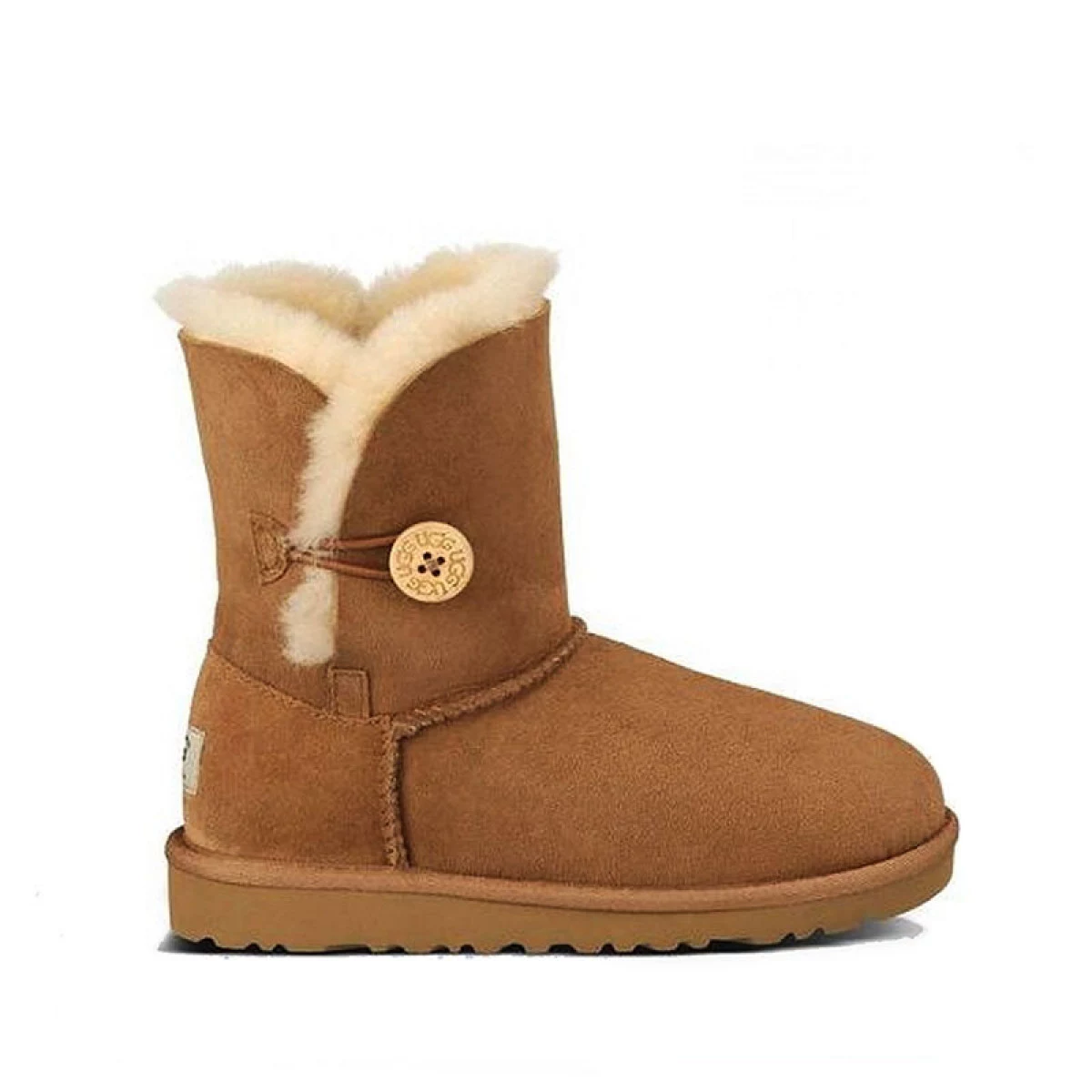 UGG Kids Bailey Button Chestnut — фото 3