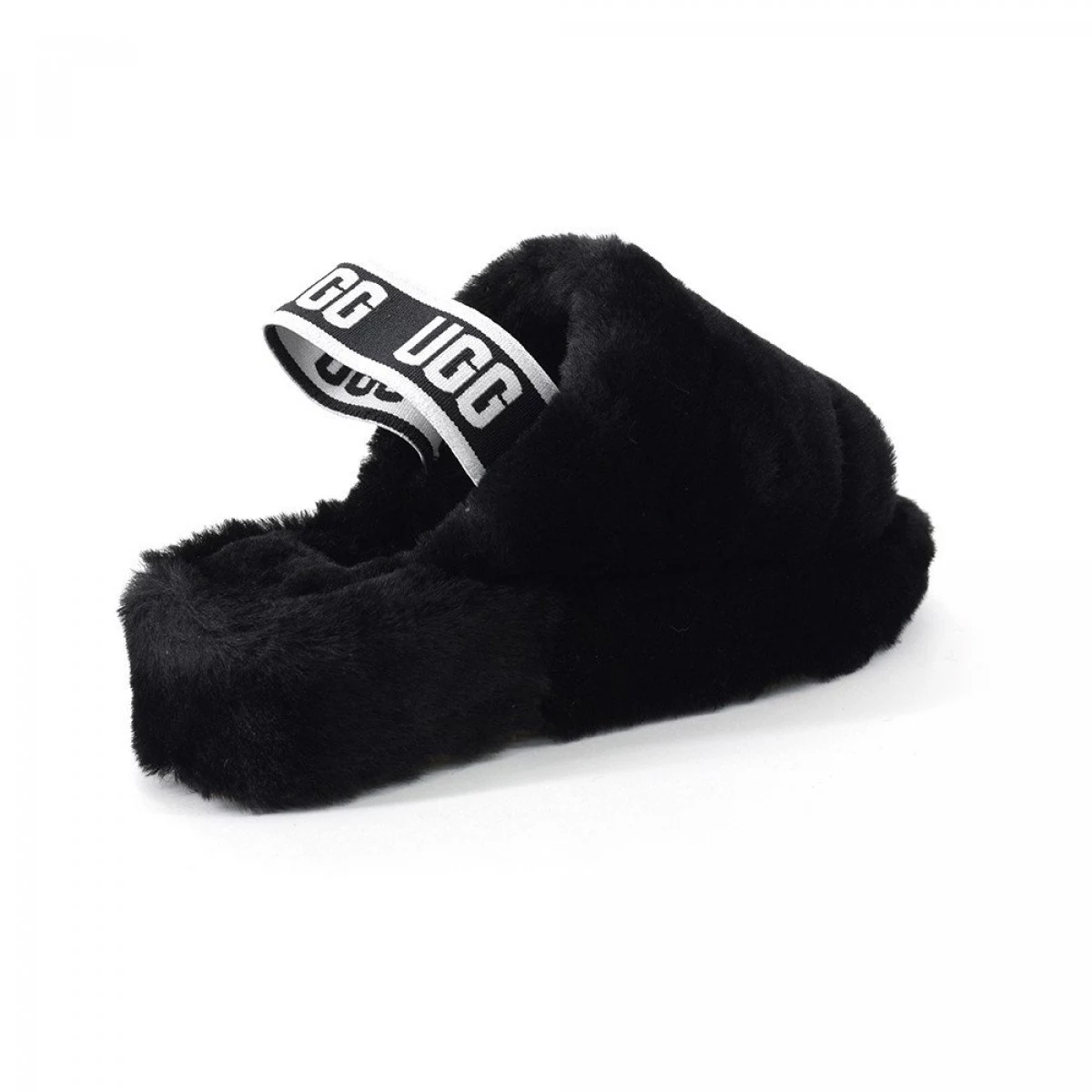 UGG Fluff Yeah Slide Black — фото 6
