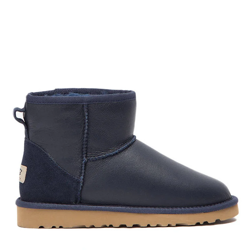 UGG Classic Mini Mens Metallic Navy