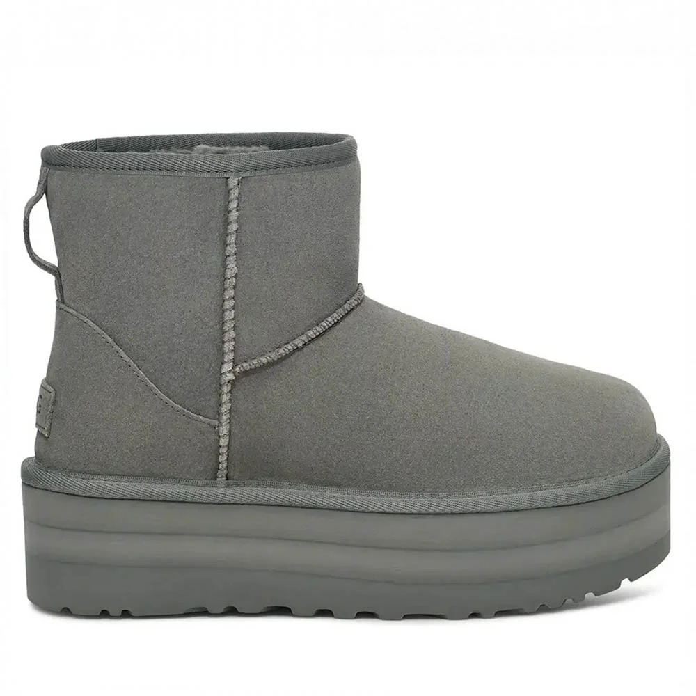 UGG Classic Mini Platform Grey в цвете Серый