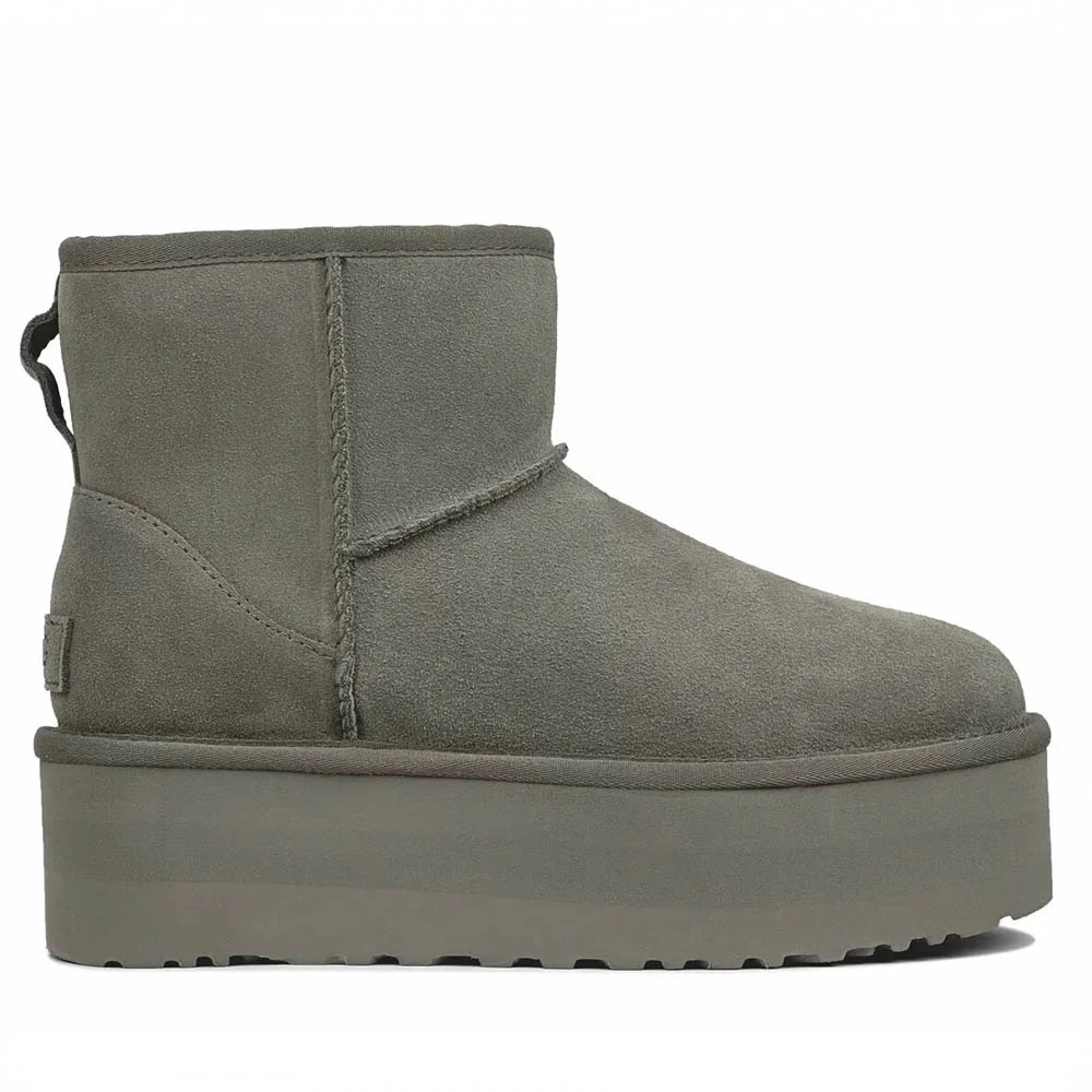 UGG Classic Mini Platform Smoke в цвете Серый
