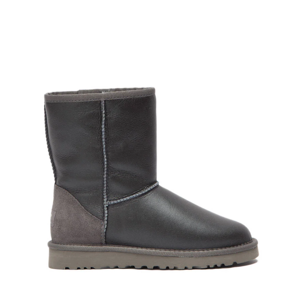 UGG Classic Short II Metallic Grey