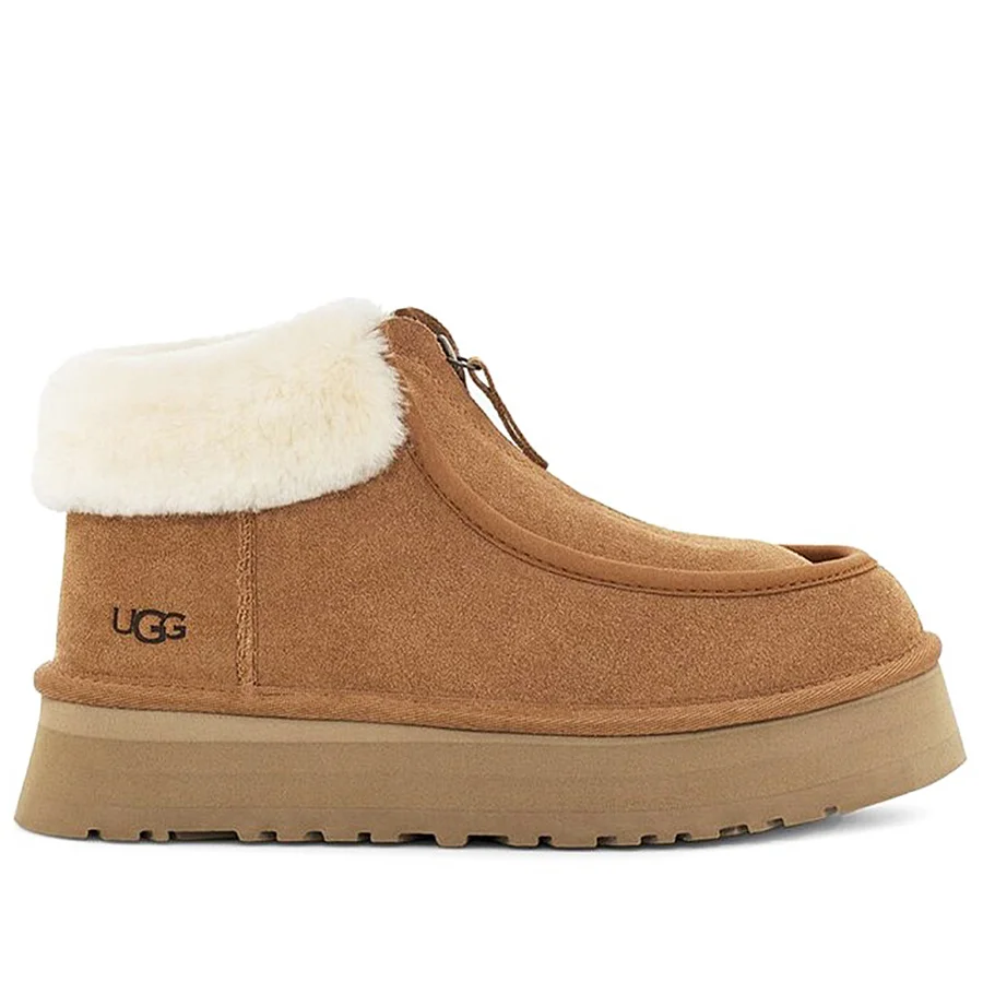 UGG Funkette Platform Boots Chestnut