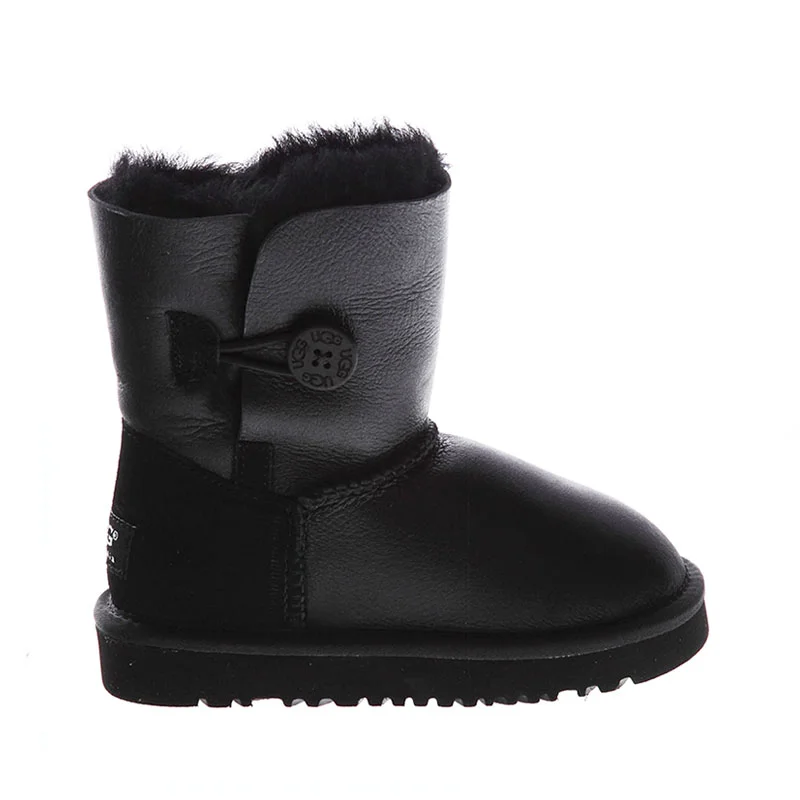 UGG Kids Bailey Button Metallic Black