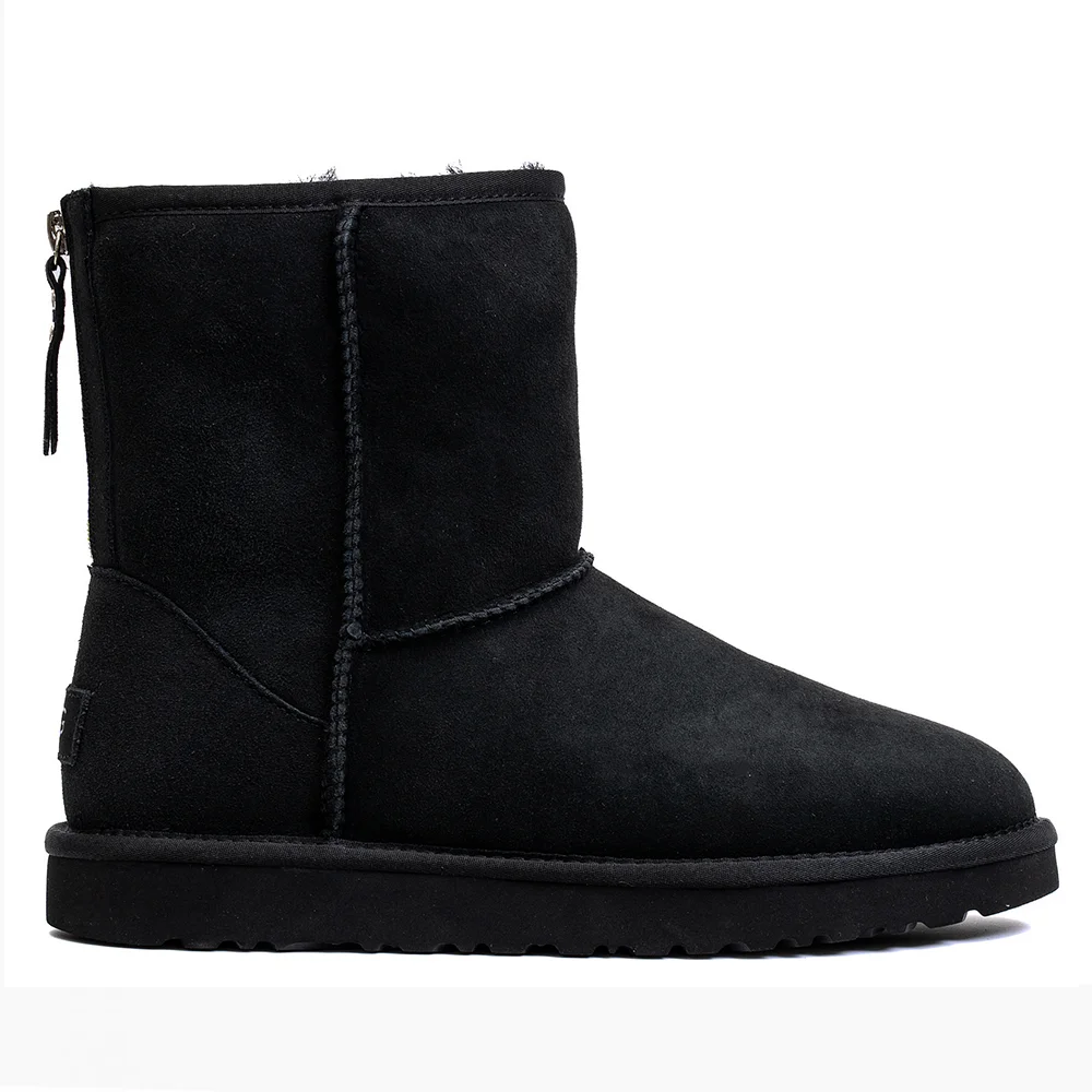 UGG Mens Classic Short Zip II Black