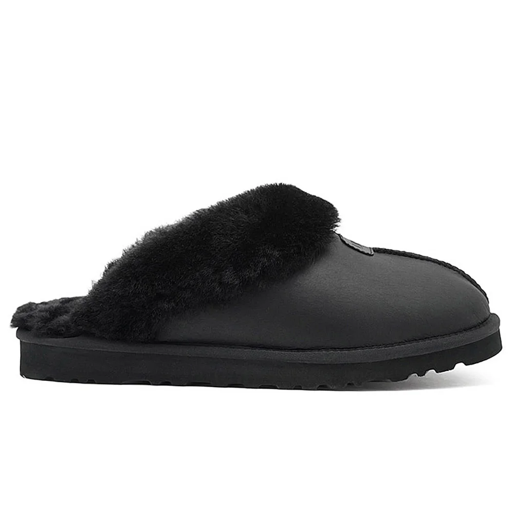 UGG Mens Slippers Scufette Metallic Black