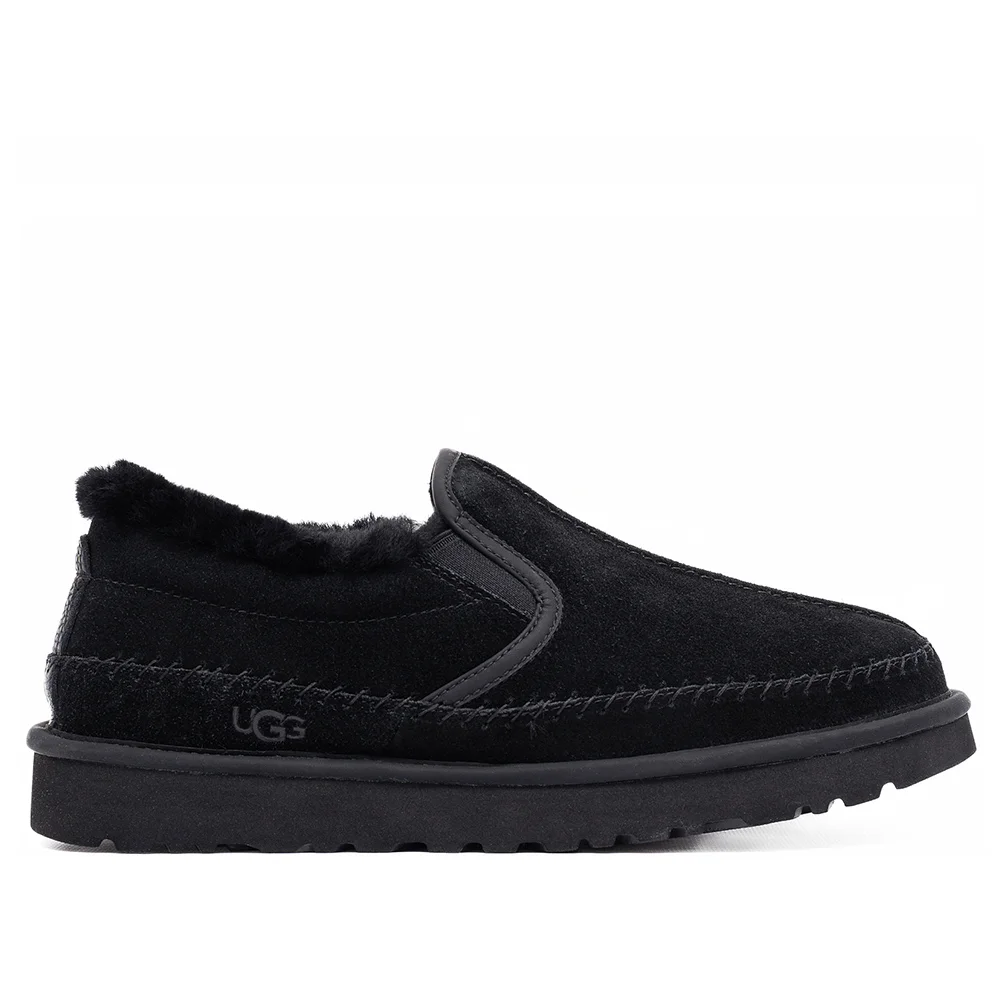 UGG Mens Stitch Slip On Black