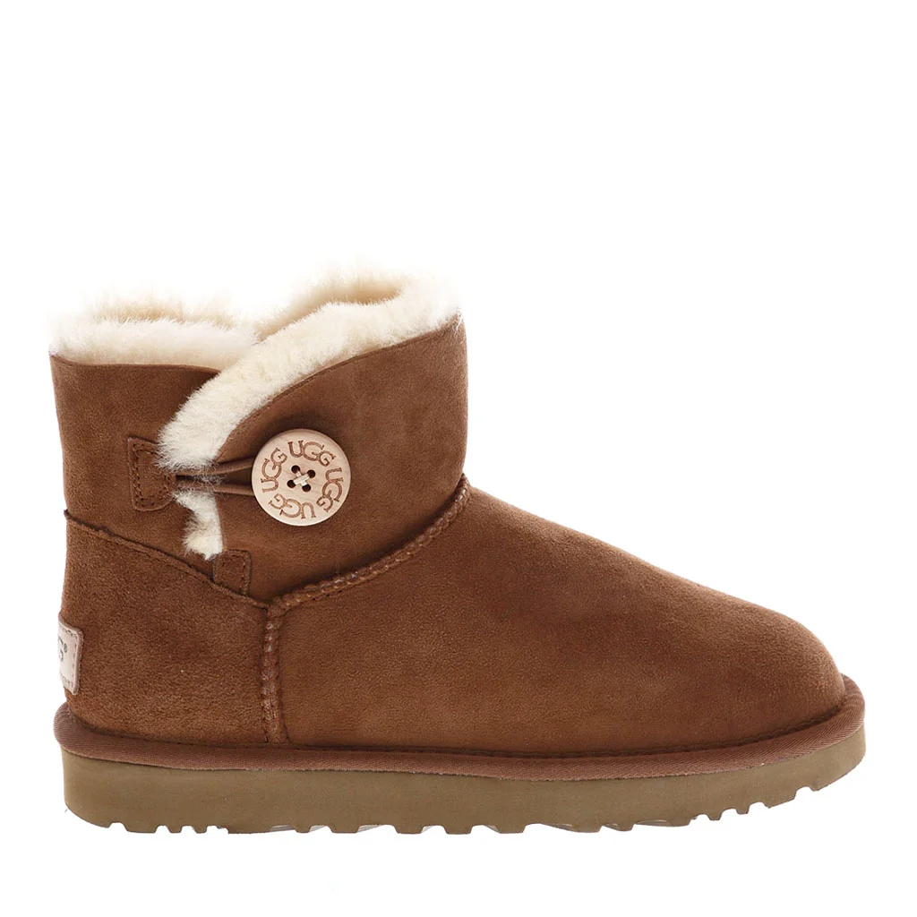 UGG Mini Bailey Button Chestnut