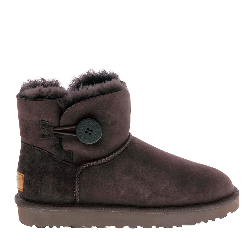 UGG Mini Bailey Button Chocolate